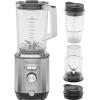 imageGE 5Speed Blender  2 16 Ounce Blender Cups  Kitchen Essentials Blender for Shakes Smoothies ampamp More  Large 64 oz Tritan Jar 810 Servings  Stainless Steel Blades ampamp Exterior Finish  1000 WattsBlender with Personal Cups