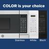 imageGE Countertop Microwave Oven Compact 07 Cubic Ft 700watt Capacity 6 Auto Cooking Settings Kitchen Essentials for the Countertop Dorm Room or Apartment Stainless SteelStainless Steel