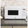 imageGE Countertop Microwave Oven Compact 07 Cubic Ft 700watt Capacity 6 Auto Cooking Settings Kitchen Essentials for the Countertop Dorm Room or Apartment Stainless SteelWhite
