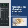 imageGE Countertop Microwave Oven Compact 07 Cubic Ft 700watt Capacity 6 Auto Cooking Settings Kitchen Essentials for the Countertop Dorm Room or Apartment Stainless SteelWhite