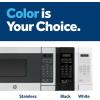 imageGE Countertop Microwave Oven Compact 07 Cubic Ft 700watt Capacity 6 Auto Cooking Settings Kitchen Essentials for the Countertop Dorm Room or Apartment Stainless SteelBlack