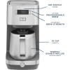 imageGE Drip Coffee Maker With Timer  10Cup Thermal Carafe Pot Keeps Coffee Warm for 2 Hours  Adjustable Brew Strength  Wide Shower Head for Maximum Flavor  Kitchen Essentials  Stainless SteelOld Thermal Carafe
