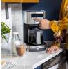 imageGE Drip Coffee Maker With Timer  12Cup Glass Carafe Coffee Pot With Adjustable Keep Warm Plate  Wide Shower Head for Maximum Flavor  Kitchen Essentials  Stainless SteelNew Glass Carafe