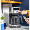 imageGE Drip Coffee Maker With Timer  12Cup Glass Carafe Coffee Pot With Adjustable Keep Warm Plate  Wide Shower Head for Maximum Flavor  Kitchen Essentials  Stainless SteelNew Glass Carafe
