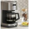 imageGE Drip Coffee Maker With Timer  12Cup Glass Carafe Coffee Pot With Adjustable Keep Warm Plate  Wide Shower Head for Maximum Flavor  Kitchen Essentials  Stainless SteelOld Glass Carafe