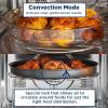 imageGE GCST10A1WSS 4in1 Microwave Oven 1050 Watts Air Fryer Broiler ampamp Convection Mode Kitchen Essentials for The Countertop or Dorm Room ChildLock Technology 10 Cu Ft Stainless SteelOLD 10 Cu Ft