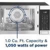 imageGE GCST10A1WSS 4in1 Microwave Oven 1050 Watts Air Fryer Broiler ampamp Convection Mode Kitchen Essentials for The Countertop or Dorm Room ChildLock Technology 10 Cu Ft Stainless SteelOLD 10 Cu Ft