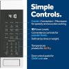 imageGE GCST10A1WSS 4in1 Microwave Oven 1050 Watts Air Fryer Broiler ampamp Convection Mode Kitchen Essentials for The Countertop or Dorm Room ChildLock Technology 10 Cu Ft Stainless SteelChildLock Technology 10 Cu Ft