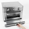 imageGE Mechanical Air Fryer Toaster Oven  Accessory Set  Convection Toaster with 7 Cook Modes  Large Capacity Oven  Fits 12quot Pizza  Countertop Kitchen Essentials  Stainless SteelMechanical Controls