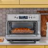 imageGE Mechanical Air Fryer Toaster Oven  Accessory Set  Convection Toaster with 7 Cook Modes  Large Capacity Oven  Fits 12quot Pizza  Countertop Kitchen Essentials  Stainless SteelDigital Controls