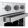 imageGE Mechanical Air Fryer Toaster Oven  Accessory Set  Convection Toaster with 7 Cook Modes  Large Capacity Oven  Fits 12quot Pizza  Countertop Kitchen Essentials  Stainless SteelMechanical Controls