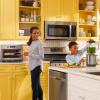imageGE Mechanical Air Fryer Toaster Oven  Accessory Set  Convection Toaster with 7 Cook Modes  Large Capacity Oven  Fits 12quot Pizza  Countertop Kitchen Essentials  Stainless SteelDigital Controls