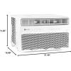 imageGE Profile Inverter Window Air Conditioner Unit 14000 BTU with Energy Efficient AC Cooling up to 700 sq ft Ultra Quiet SMART Home Capable Includes Remote and Install Kit White