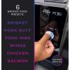 imageGE Profile Smart Indoor Pellet Smoker with Active Smoke Filtration 5 Smoke Control Settings WiFi Connected Electric Countertop BBQ Appliance Black