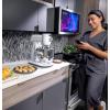 imageGE Profile Smart Stand Mixer wBuiltIn Smart Scale ampamp Auto Sense Technology 7qt Stainless Steel Bowl 11 Speed l Dough Hook Beater 11wire whip l works wAmazon Alexa ampamp Google Home l Stone WhiteStone White