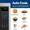 imageGE Smart Countertop Microwave Oven  Complete with ScantoCook Technology and WifiConnectivity  09 Cubic Feet Capacity 900 Watts  Home ampamp Kitchen Essentials  Stainless SteelChildLock Technology 09 Cu Ft