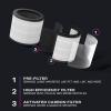 imageProfile Air Purifier  Removes Allergens Odors ampamp Other Impurities  Complete With Air Quality Sensor for Auto Fan Adjustment ampamp Child Lock  Low Volume  Perfect for Small Rooms  White