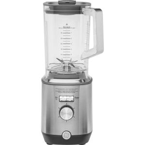 imageGE 5Speed Blender  2 16 Ounce Blender Cups  Kitchen Essentials Blender for Shakes Smoothies ampamp More  Large 64 oz Tritan Jar 810 Servings  Stainless Steel Blades ampamp Exterior Finish  1000 WattsBlender