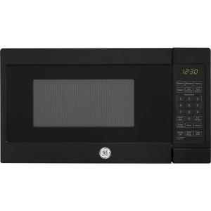 imageGE Countertop Microwave Oven Compact 07 Cubic Ft 700watt Capacity 6 Auto Cooking Settings Kitchen Essentials for the Countertop Dorm Room or Apartment Stainless SteelBlack