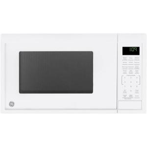 imageGE GCST09N1WWW Microwave Oven 900watt 7 Auto Cooking Settings Kitchen Essentials for The Countertop Dorm Room or Apartment ChildLock Technology 09 Cu Ft WhiteWhite