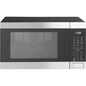 imageGE GCST10A1WSS 4in1 Microwave Oven 1050 Watts Air Fryer Broiler ampamp Convection Mode Kitchen Essentials for The Countertop or Dorm Room ChildLock Technology 10 Cu Ft Stainless SteelOLD 10 Cu Ft