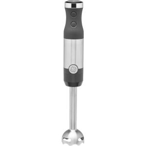 imageGE Immersion Blender  Handheld Blender for Shakes Smoothies Baby Food ampamp More  Includes Whisk ampamp Blending Jar  2Speed  Interchangeable Attachment for Easy Clean  500 Watts  Stainless SteelImmersion Blender