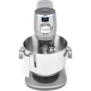 imageGE Profile Smart Stand Mixer wBuiltIn Smart Scale ampamp Auto Sense Technology 7qt Stainless Steel Bowl 11 Speed l Dough Hook Beater 11wire whip l works wAmazon Alexa ampamp Google Home l Stone WhiteMineral Silver