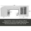 imageGE Profile ClearView Inverter Window Air Conditioner Unit 10300 BTU UShaped Adjustable Depth Energy Efficient Cooling up to 450 sq ft Ultra Quiet SMART Home Capable Includes Remote WhiteWhite