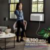 imageGE Profile Inverter Window Air Conditioner 10000 BTU WiFi Enabled Ultra Quiet Energy Efficient for Medium Rooms Easy Installation with Included Kit 10K Window AC Unit Energy Star WhiteWhite