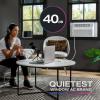 imageGE Profile Inverter Window Air Conditioner 10000 BTU WiFi Enabled Ultra Quiet Energy Efficient for Medium Rooms Easy Installation with Included Kit 10K Window AC Unit Energy Star WhiteWhite