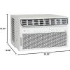 imageGE Profile Inverter Window Air Conditioner 10000 BTU WiFi Enabled Ultra Quiet Energy Efficient for Medium Rooms Easy Installation with Included Kit 10K Window AC Unit Energy Star WhiteWhite
