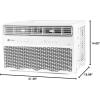 imageGE Profile Inverter Window Air Conditioner Unit 12000 BTU with Energy Efficient AC Cooling up to 550 sq ft Ultra Quiet SMART Home Capable Includes Remote and Install Kit White