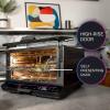 imageGE Profile Smart Oven with No Preheat 11in1 Countertop Oven including Air Fry Warm Toast Broil Roast Pastry Reheat and more WiFi and Smart Connected Black