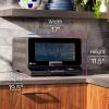 imageGE Profile Smart Oven with No Preheat 11in1 Countertop Oven including Air Fry Warm Toast Broil Roast Pastry Reheat and more WiFi and Smart Connected Black