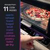 imageGE Profile Smart Oven with No Preheat 11in1 Countertop Oven including Air Fry Warm Toast Broil Roast Pastry Reheat and more WiFi and Smart Connected Black