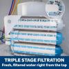 imageGE Profile Tankless Reverse Osmosis Under Sink Water Filtration System with Faucet  Reduces 95 Impurities including Lead Chlorine PFOS Arsenic ampamp More  Filters FQ400PT FQ400MT  PXRQ400TGXRQ18NBN