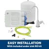 imageGE Profile Tankless Reverse Osmosis Under Sink Water Filtration System with Faucet  Reduces 95 Impurities including Lead Chlorine PFOS Arsenic ampamp More  Filters FQ400PT FQ400MT  PXRQ400TGXRQ18NBN