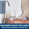 imageGE Profile Tankless Reverse Osmosis Under Sink Water Filtration System with Faucet  Reduces 95 Impurities including Lead Chlorine PFOS Arsenic ampamp More  Filters FQ400PT FQ400MT  PXRQ400TGXRQ18NBN