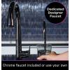 imageGE Profile Tankless Reverse Osmosis Under Sink Water Filtration System with Faucet  Reduces 95 Impurities including Lead Chlorine PFOS Arsenic ampamp More  Filters FQ400PT FQ400MT  PXRQ400TPXRQ400T