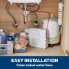 imageGE Profile Tankless Reverse Osmosis Under Sink Water Filtration System with Faucet  Reduces 95 Impurities including Lead Chlorine PFOS Arsenic ampamp More  Filters FQ400PT FQ400MT  PXRQ400TGXRV40TBN
