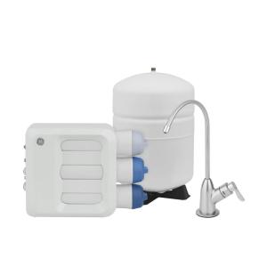 imageGE Profile Tankless Reverse Osmosis Under Sink Water Filtration System with Faucet  Reduces 95 Impurities including Lead Chlorine PFOS Arsenic ampamp More  Filters FQ400PT FQ400MT  PXRQ400TGXRQ18NBN
