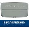 imageGE 10500 BTU Portable Air Conditioner for Medium Rooms up to 450 sq ft 3in1 with Dehumidify Fan and Auto Evaporation Dual Hose Compatible Included Window Installation Kit GreyGray