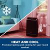 imageGE 10500 BTU Portable Air Conditioner for Medium Rooms up to 450 sq ft 3in1 with Dehumidify Fan and Auto Evaporation Dual Hose Compatible Included Window Installation Kit GreyBlack