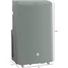 imageGE 10500 BTU Portable Air Conditioner for Medium Rooms up to 450 sq ft 3in1 with Dehumidify Fan and Auto Evaporation Dual Hose Compatible Included Window Installation Kit GreyGray