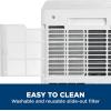 imageGE 10500 BTU Portable Air Conditioner for Medium Rooms up to 450 sq ft 3in1 with Dehumidify Fan and Auto Evaporation Dual Hose Compatible Included Window Installation Kit GreyWhite