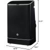 imageGE 10500 BTU Portable Air Conditioner for Medium Rooms up to 450 sq ft 3in1 with Dehumidify Fan and Auto Evaporation Dual Hose Compatible Included Window Installation Kit GreyBlack