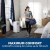 imageGE 10500 BTU Portable Air Conditioner for Medium Rooms up to 450 sq ft 3in1 with Dehumidify Fan and Auto Evaporation Dual Hose Compatible Included Window Installation Kit GreyWhite