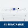 imageGE 10500 BTU Portable Air Conditioner for Medium Rooms up to 450 sq ft 3in1 with Dehumidify Fan and Auto Evaporation Dual Hose Compatible Included Window Installation Kit GreyWhite
