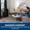 imageGE 10500 BTU Portable Air Conditioner for Medium Rooms up to 450 sq ft 3in1 with Dehumidify Fan and Auto Evaporation Dual Hose Compatible Included Window Installation Kit GreyBlack