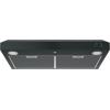 imageGE 24in Under Cabinet Range Hood convertible Duct 2 Speed Exhaust Fan Front Control and Reusable Filter Stainless SteelBlack